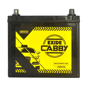 EXIDE CABBY45L (45ah) - 12M GUARENTY
