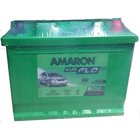 AMARON FLO DIN55L - 30M GUARANTY & 25M WARRANTY