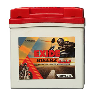 EXIDE BIKERZ BV5L-B (5ah) - 18M GUARENTY + 18 WARRANTY