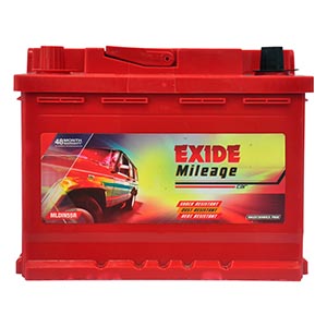 EXIDE MILEAGE RED MLDIN55R (55ah) - 30M GUARENTY & 25M WARRENTY