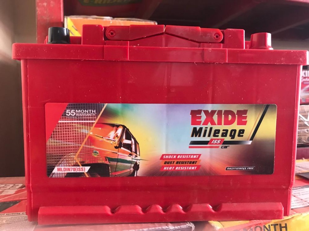 EXIDE MILEAGE RED DIN70(ISS) (70ah) - 30M GUARENTY & 25M WARRENTY