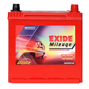 EXIDE MILEAGE RED ML45D31LBH (45ah) - 30M GUARENTY & 25M WARRENTY