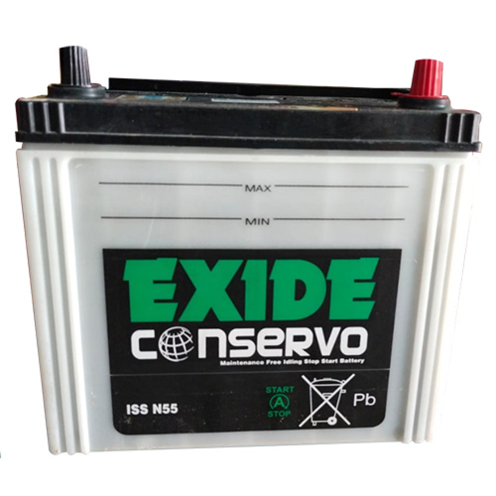 EXIDE MILEAGE RED N55(ISS) (45ah) - 30M GUARENTY & 25M WARRENTY	