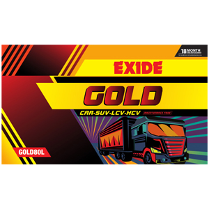 EXIDE GOLD 80L(80ah) - 18M GUARENTY