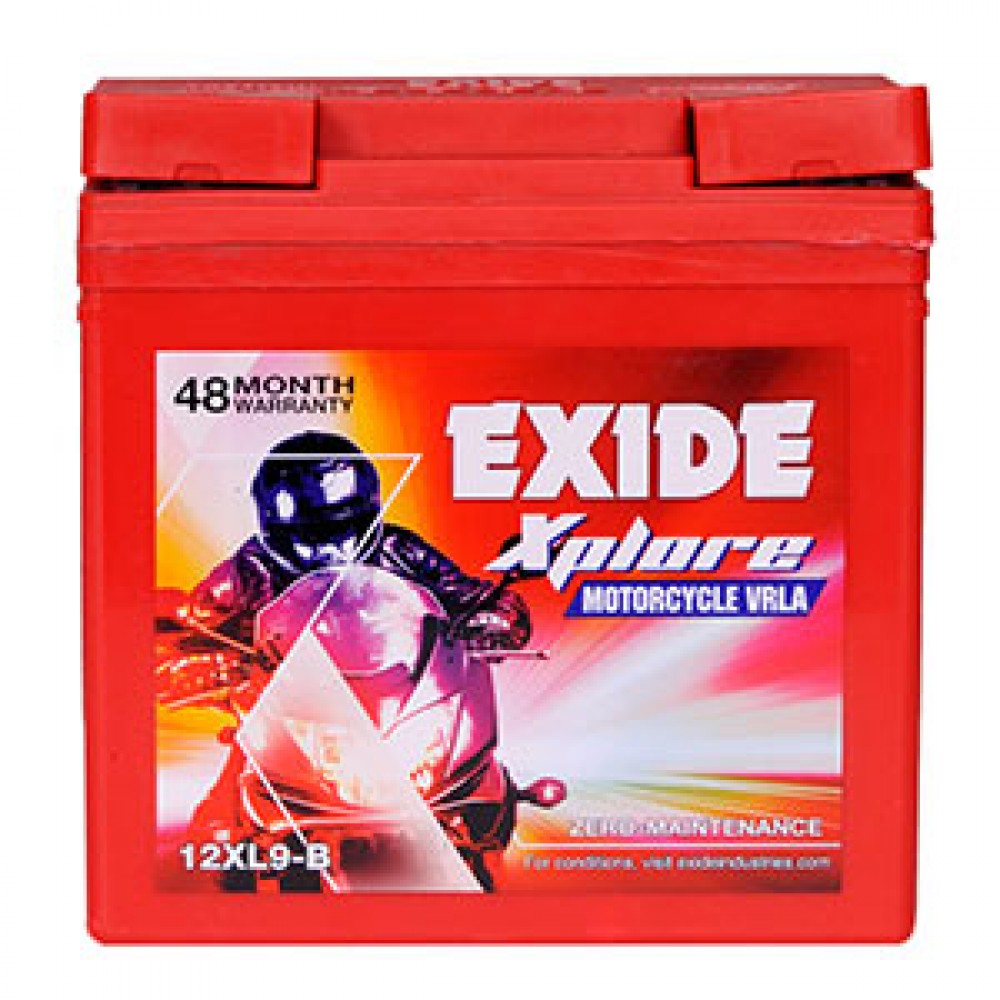 EXIDE EXPLORE XL9B (9ah) - 24M GUARENTY + 24 WARRANTY