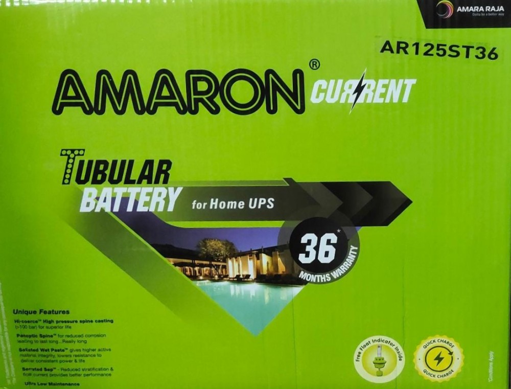 AMARON AR125ST (125ah) - 24M GUARRANTY & 12M WARRANTY