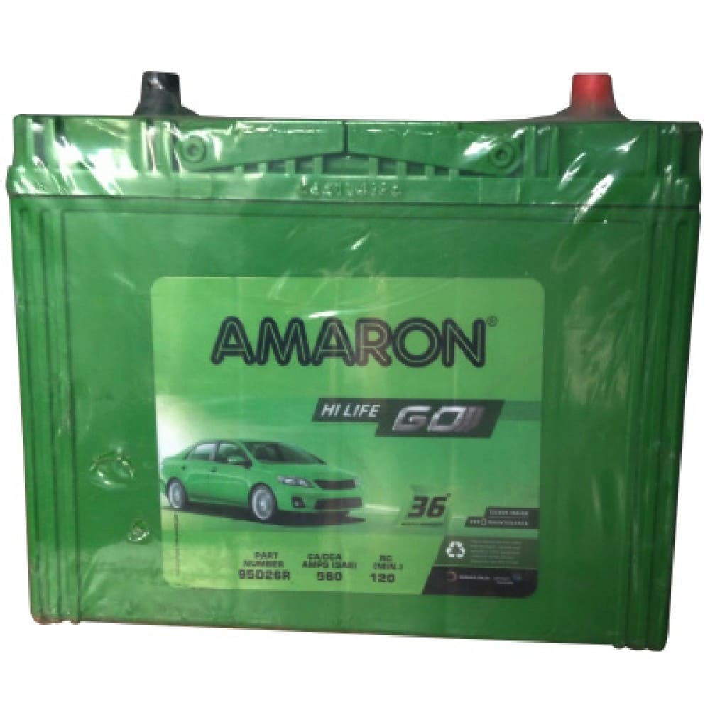 AMARON GO 95D26R - 24M GUARANTY & 20M WARRANTY