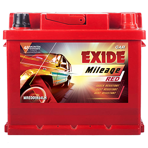 EXIDE MILEAGE RED MLDIN44LBH (44ah) - 30M GUARENTY & 25M WARRENTY