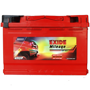 EXIDE MILEAGE RED MLDIN66 (66ah) - 30M GUARENTY & 25M WARRENTY	