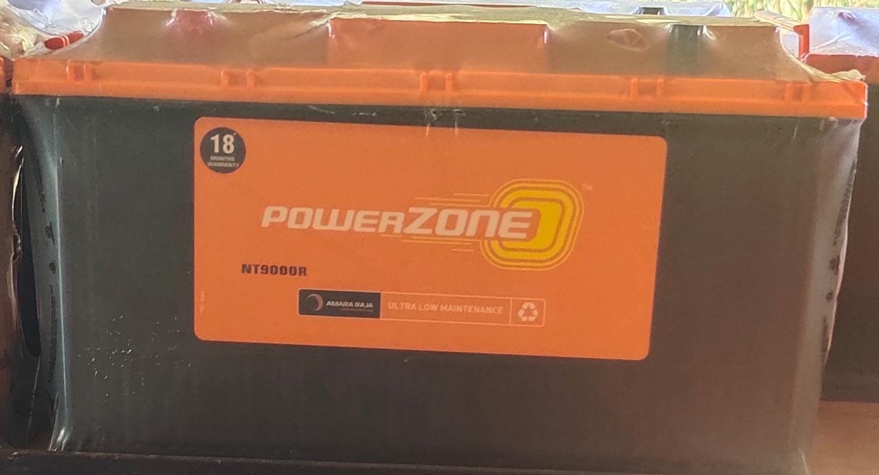 AMARARAJA POWERZONE PZONT9000R 24+12M