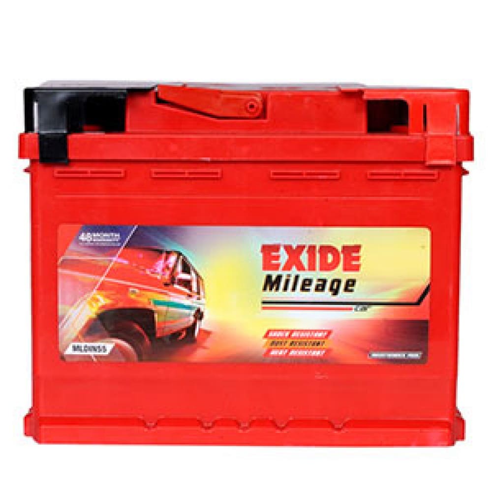 EXIDE MILEAGE RED MLDIN55L (55ah) - 30M GUARENTY & 25M WARRENTY