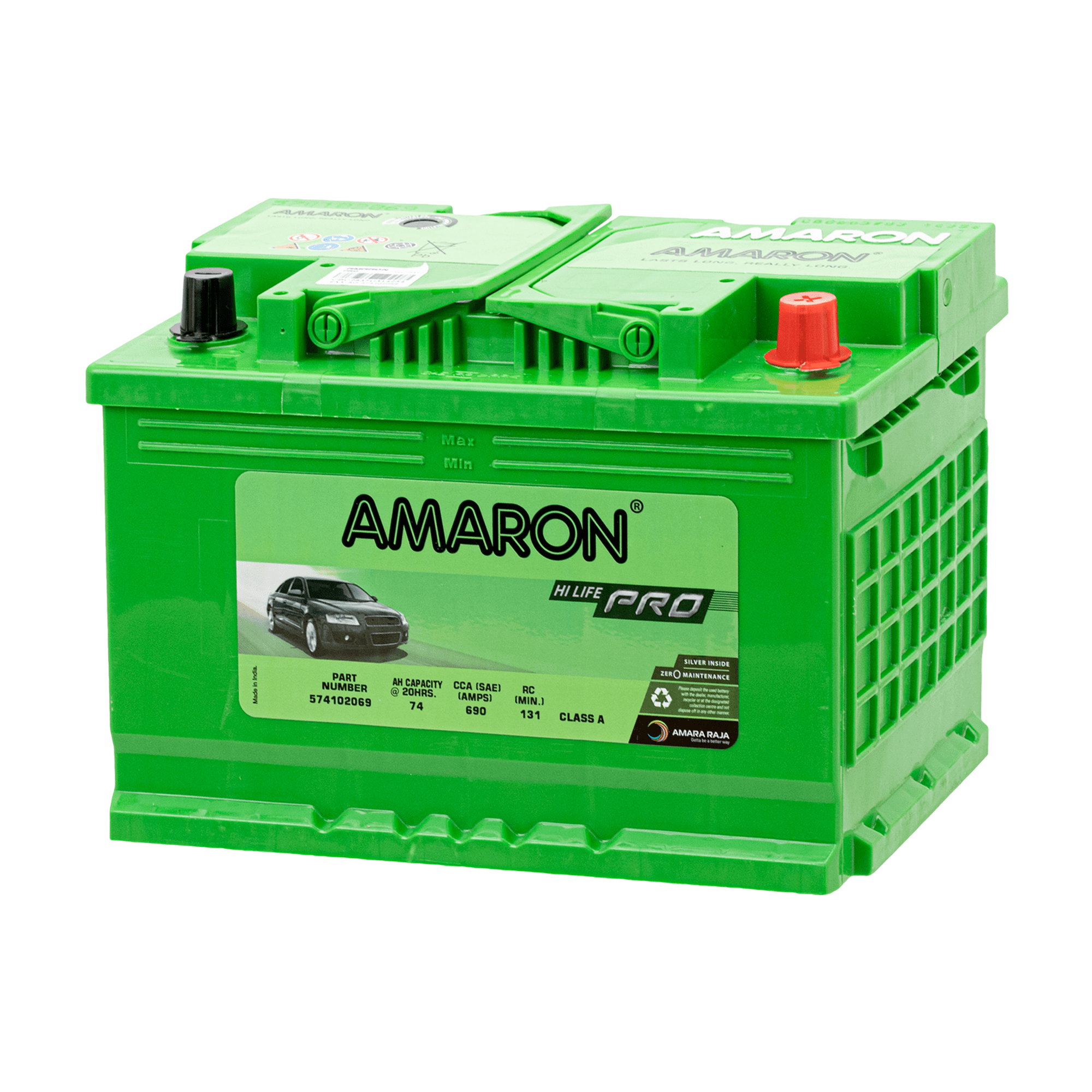 AMARON PRO DIN74 - 36M GUARANTY & 30M WARRANTY