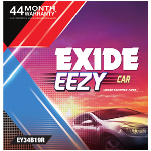 EXIDE PUNCHGRID EY34B19L (33ah) - 24M GUARENTY & 20M WARRENTY