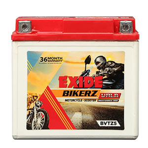 EXIDE BIKERZ BVTZ5 (5ah) - 18M GUARENTY + 18 WARRANTY