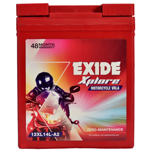 EXIDE EXPLORE XL14L-A2 (14ah) - 24M GUARENTY + 24 WARRANTY